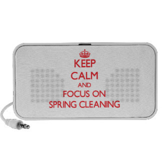 Keep Calm and focus on Spring Cleaning Mp3 Speakers