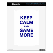 Keep Calm and Game More Skin For The NOOK