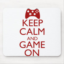 Keep Calm and Game On Mousepad