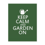 Keep Calm and Garden On Postcards