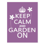 Keep Calm and Garden On Postcard