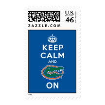 Keep Calm and Gator On - Blue Stamp