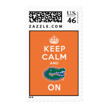Keep Calm and Gator On - Orange Stamp