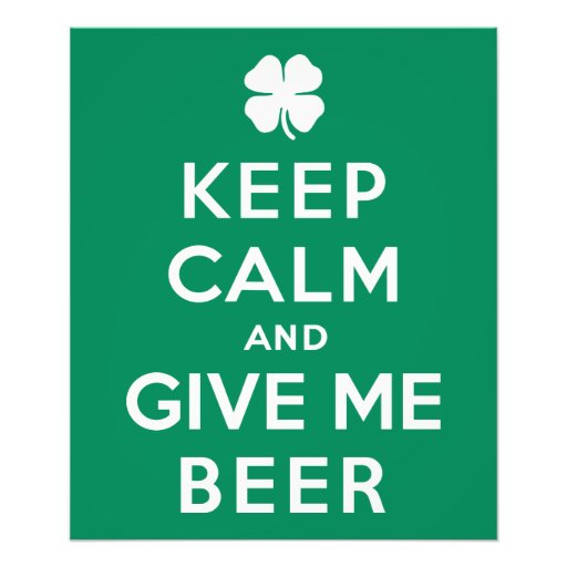 Keep Calm and Give Me Beer Photographic Print
