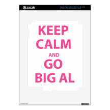 Keep Calm and Go Big Al iPad 3 Decals