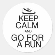 Keep Calm and Go For A Run stickers