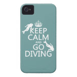 Keep Calm and Go (scuba) Diving (all colors) Case-Mate iPhone 4 Cases