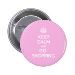 Keep Calm and Go Shopping buttons