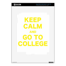 Keep Calm and Go To College iPad 3 Decals