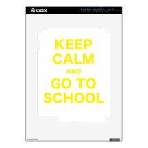 Keep Calm and Go To School Skins For iPad 3