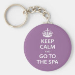 Keep Calm and Go To the Spa Key Chains