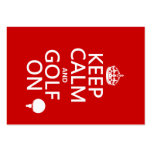 Keep Calm and Golf On - available in all colors Business Card