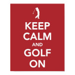 Keep Calm and Golf On print