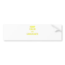 Keep Calm and Graduate Bumper Sticker
