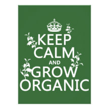 Keep Calm and Grow Organic (all colors) Invite