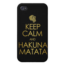Keep Calm and Hakuna Matata Case For iPhone 4