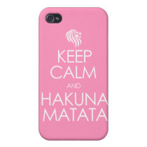 Keep Calm and Hakuna Matata iPhone 4/4S Cover