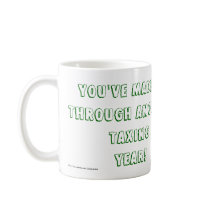 Keep calm and have a Happy Tax Day with piggy bank Coffee Mugs