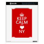 Keep Calm and Heart New York (customisable colors) Skin For NOOK