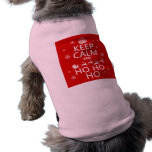 Keep Calm and Ho Ho Ho - Christmas/Santa Dog T-shirt