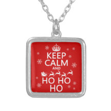 Keep Calm and Ho Ho Ho - Christmas/Santa Custom Necklace
