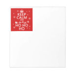 Keep Calm and Ho Ho Ho - Christmas/Santa Memo Notepads