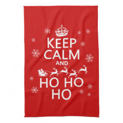 Keep Calm and Ho Ho Ho - Christmas/Santa Towel