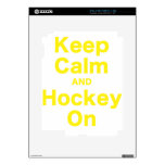 Keep Calm and Hockey On Decal For The iPad 2