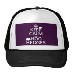 Keep Calm and Hog Hedges (Hedgehogs) (all colors) Mesh Hat