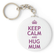 Keep Calm and Hug Mum Keychain