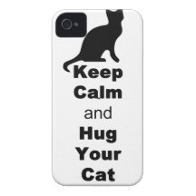 Keep Calm and Hug Your Cat Case-Mate iPhone 4 Cases