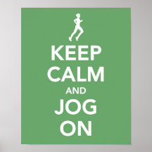 Keep Calm and Jog On print