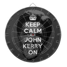 Keep Calm and John Kerry On Dart Board