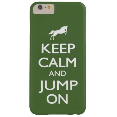 Keep Calm and Jump On Barely There iPhone 6 Plus Case