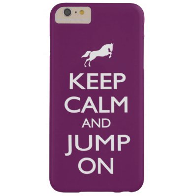 Keep Calm and Jump On Barely There iPhone 6 Plus Case
