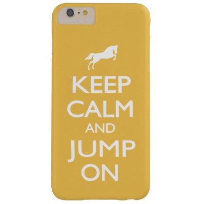 Keep Calm and Jump On Barely There iPhone 6 Plus Case