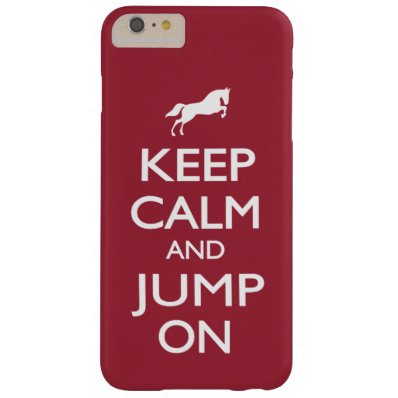 Keep Calm and Jump On Barely There iPhone 6 Plus Case