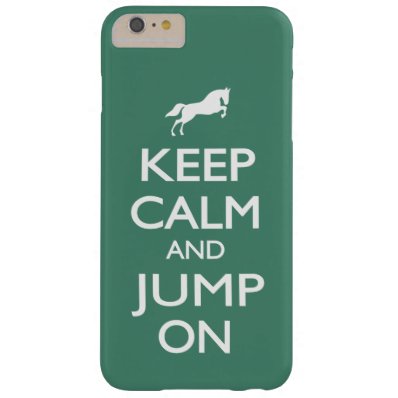 Keep Calm and Jump On Barely There iPhone 6 Plus Case