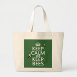 Keep Calm and Keep Bees - all colours Canvas Bags
