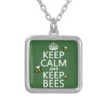 Keep Calm and Keep Bees - all colours Necklace