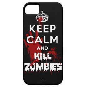 Keep Calm And Kill Zombies iPhone 5 Black Case iPhone 5 Cover