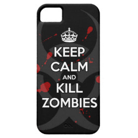 keep calm and kill zombies iPhone 5 cover