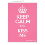 Keep Calm and Kiss Me Cards