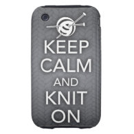 Keep Calm and Knit On iPhone 3 Case