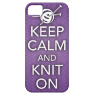 Keep Calm and Knit On iPhone 5 Case
