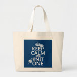 Keep Calm and Knit One - all colours Bag