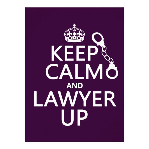 Keep Calm and Lawyer Up (any color) Personalized Invitations