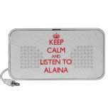 Keep Calm and listen to Alaina iPod Speaker