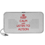Keep Calm and listen to Alyson Mini Speaker