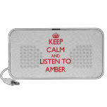 Keep Calm and listen to Amber Portable Speakers